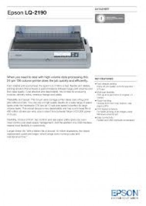 Epson LQ-2190 High volume A3 24-pin printer